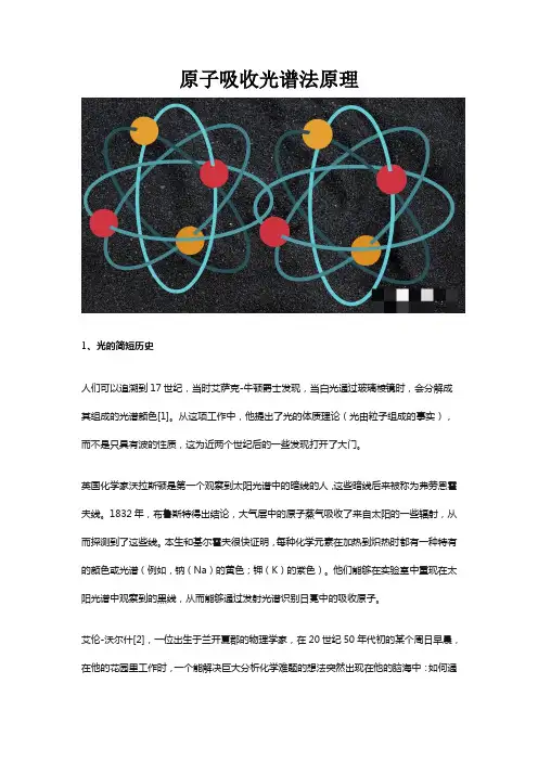 原子吸收光谱法原理示意图