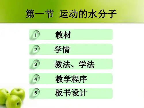 全国优质课赛课说课一等奖九年级化学《运动的水分子》PPT课件水的分解讲课