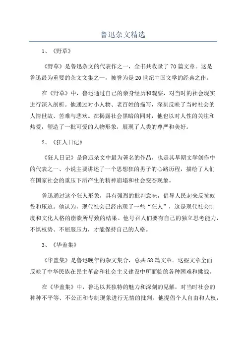鲁迅杂文精选