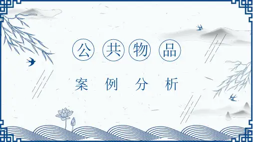 公共物品案例分析