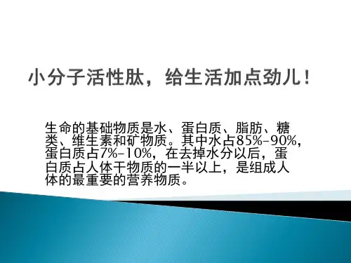 小分子活性肽