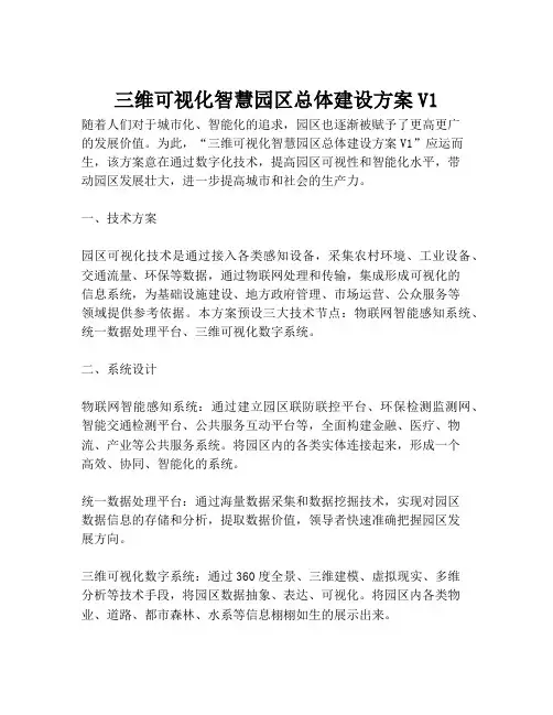 2023-三维可视化智慧园区总体建设方案V1-1