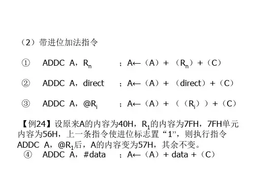算术与逻辑指令