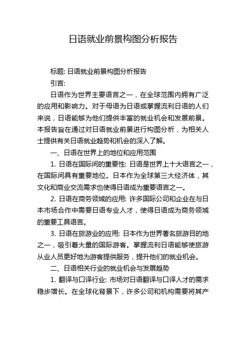 日语就业前景构图分析报告