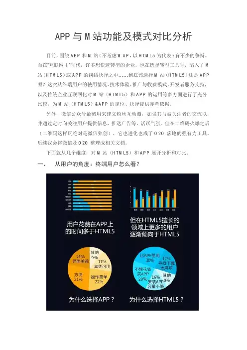 APP与M站模式分析