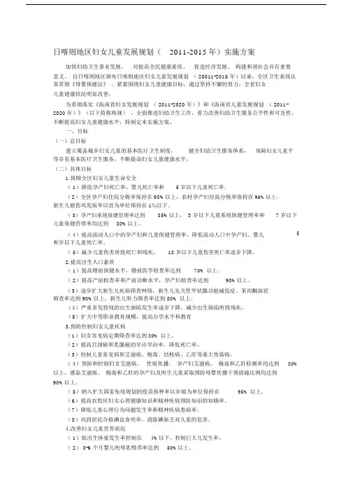 两规的实施方案