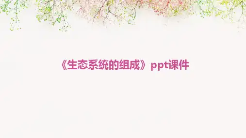 《生态系统的组成》课件