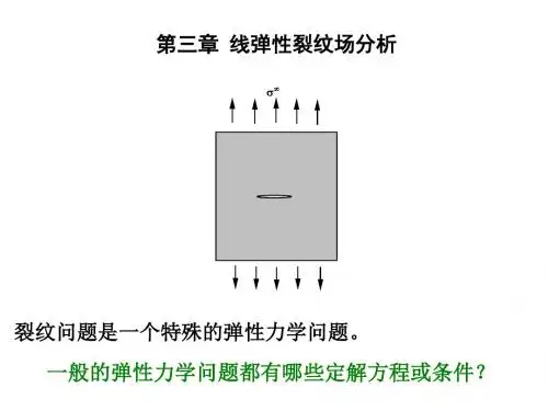 断裂力学讲义ch3-线弹性断裂力学_821005759