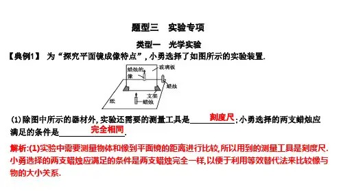 沪科版九年级中考物理复习课件：题型三 实验专项(共91张PPT)