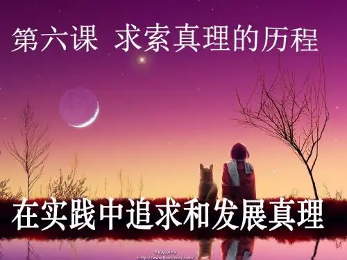 6.2 在实践中追求和发展真理 课件(共18张PPT)