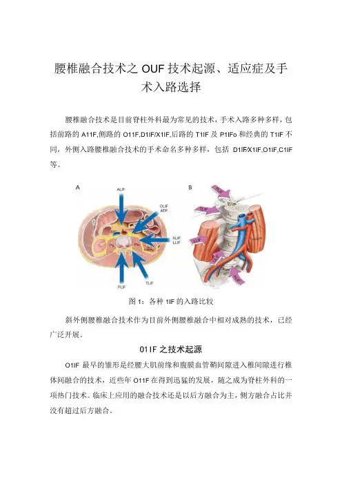 腰椎融合技术之OLIF技术起源、适应症及手术入路选择