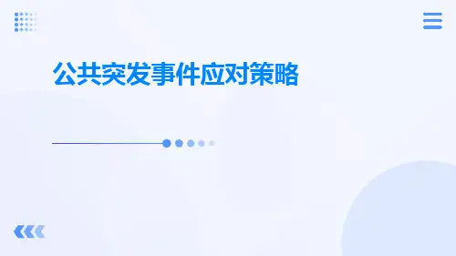 公共突发事件应对策略ppt