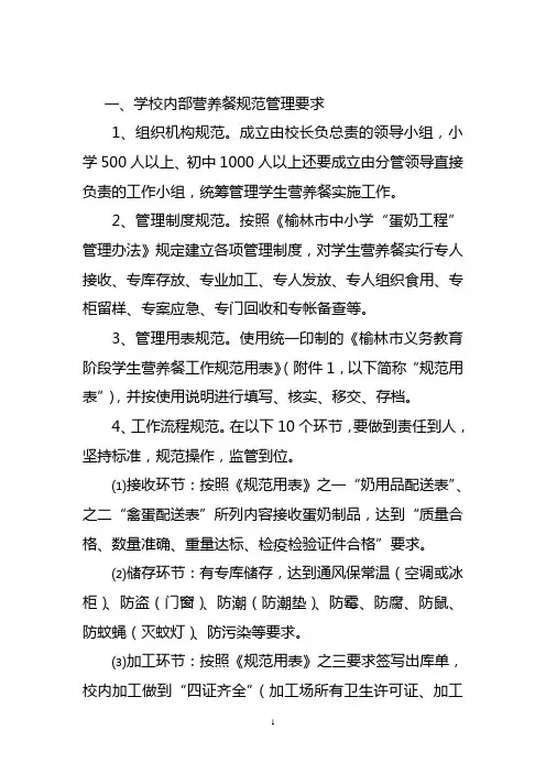靖边县义务教育阶段学生营养餐改善计划台账表