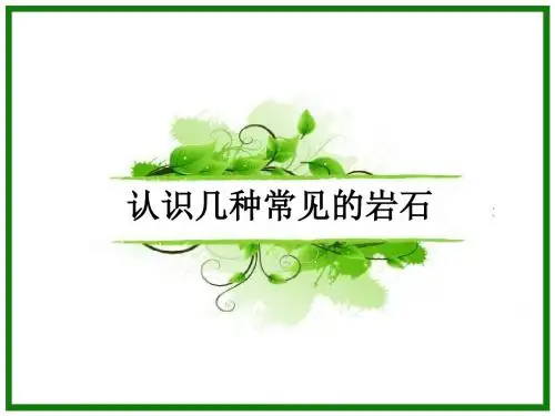 4.2认识几种常见的岩石