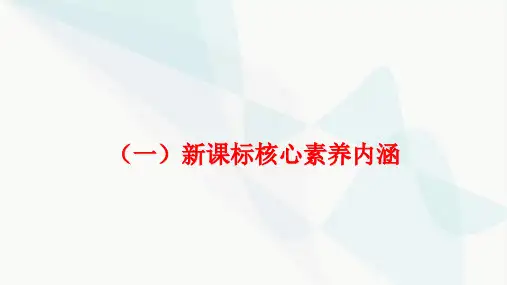 中考化学复习(一)新课标核心素养内涵课件