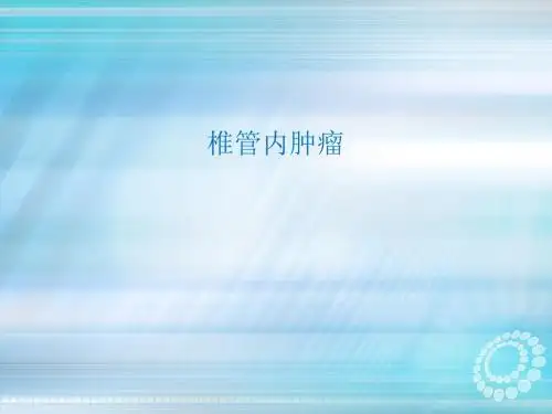 椎管内肿瘤ppt课件