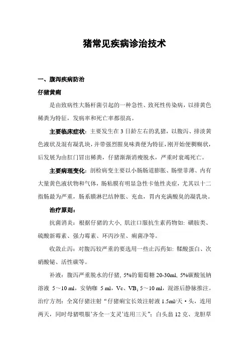 猪病防治讲稿