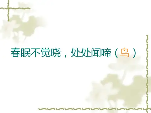 百鸟朝凤音乐欣赏课件