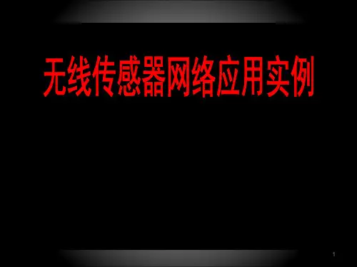 无线传感器网络应用实例PPT课件