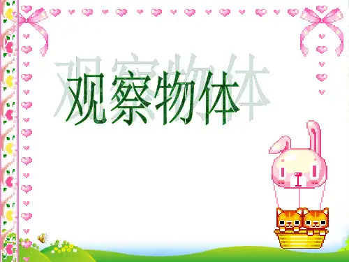 人教版二年级数学上册《观察物体》PPT课件
