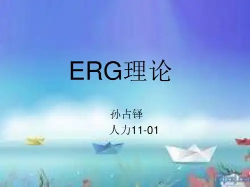【ppt 课件】内容型激励理论-ERG理论共16页