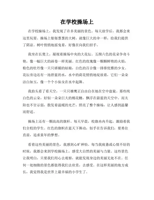 小学三年级作文这儿真美范文在学校操场上