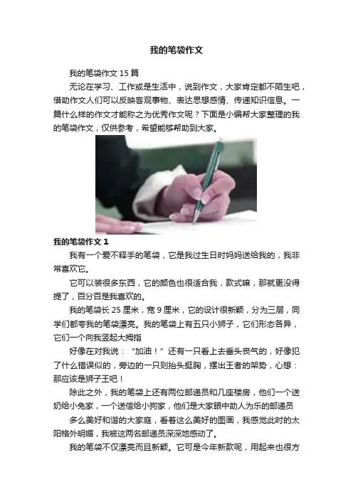 我的笔袋作文