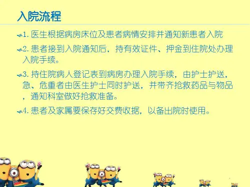 患者入出院流程ppt课件