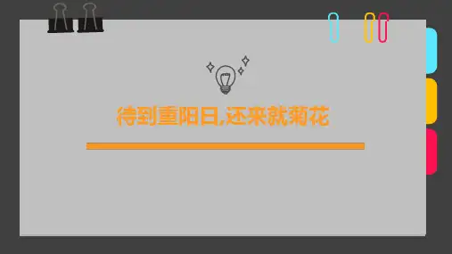 少儿7-9岁《待到重阳日,还来就菊花》—美术课件