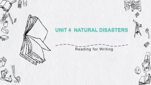 Unit4 Reading for writing写作课件 高中英语人教版必修第一册
