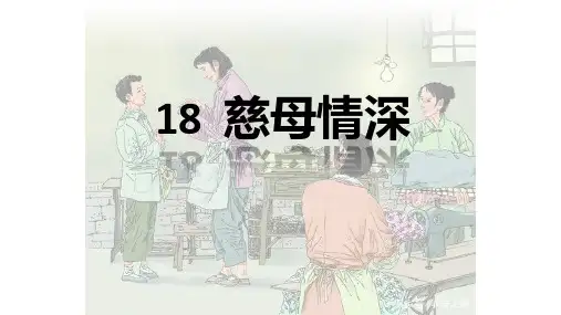 18 慈母情深 课件(共58张PPT)
