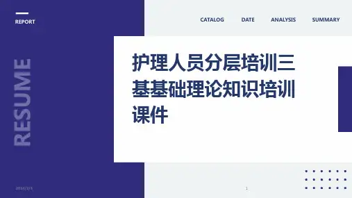 2024年度护理人员分层培训三基基础理论知识培训课件