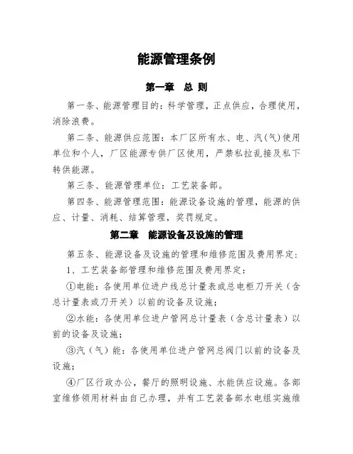 能源管理条例