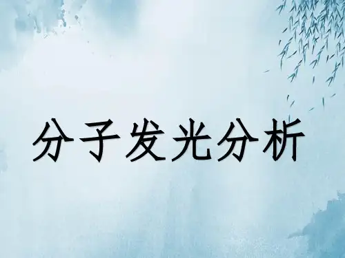 分子荧光和磷光光谱ppt