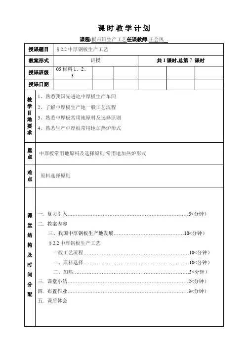 [中厚钢板生产工艺