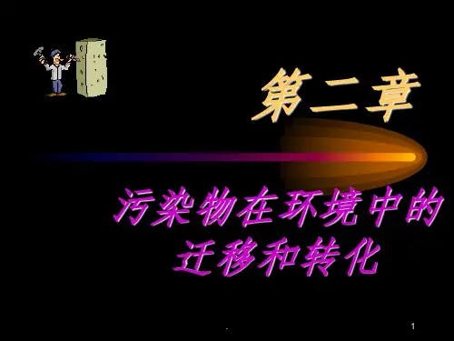 污染物在环境中的迁移和转化