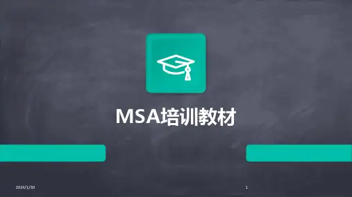 MSA培训教材(2024)