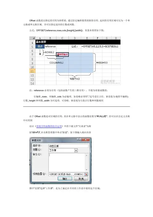 OFFSET函数用法详解