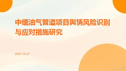 中缅油气管道项目舆情风险识别与应对措施研究