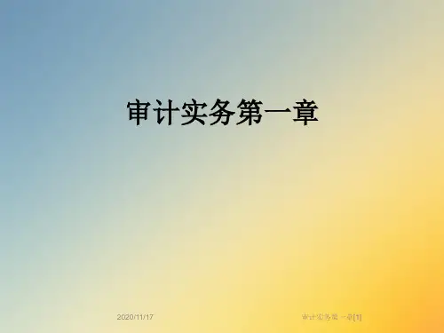 审计实务第一章[1]