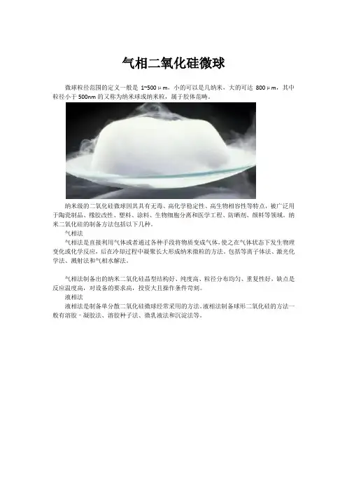 气相二氧化硅微球