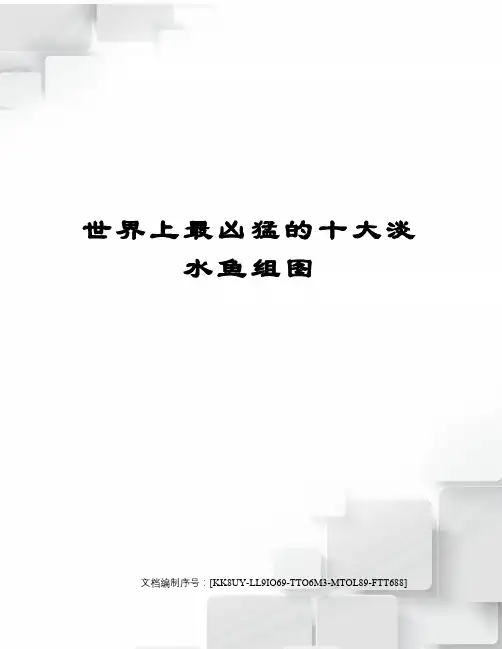 世界上最凶猛的十大淡水鱼组图