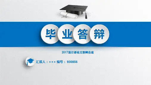 2017届日语论文答辩自述立体3D效果