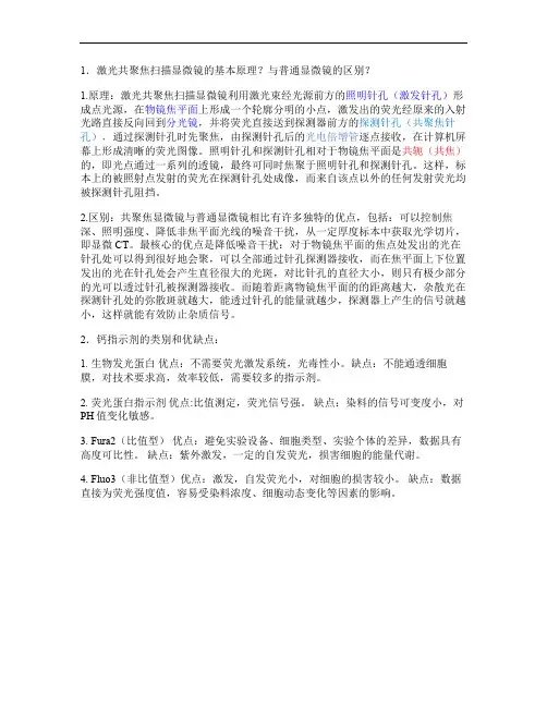 激光共聚焦扫描显微镜使用原理讲解