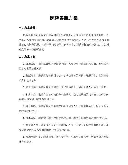 医院春晚方案