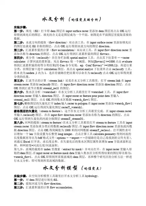 4.ARCGIS——建立水文模型