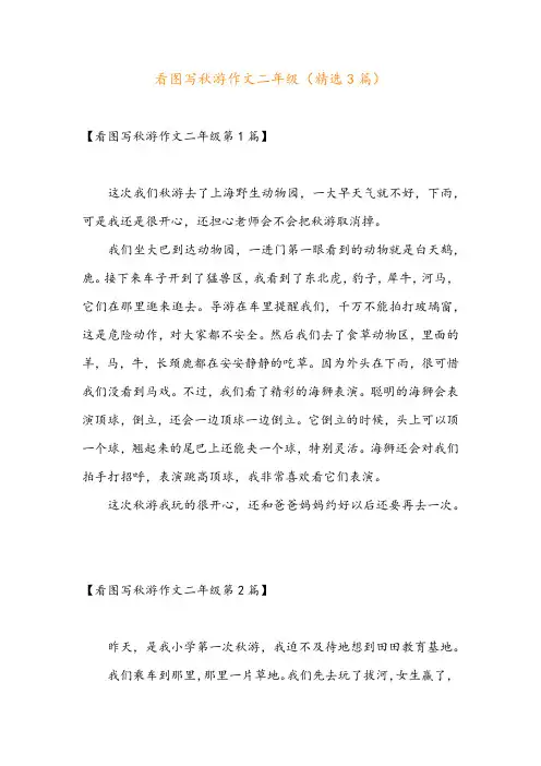 看图写秋游作文二年级(精选3篇)