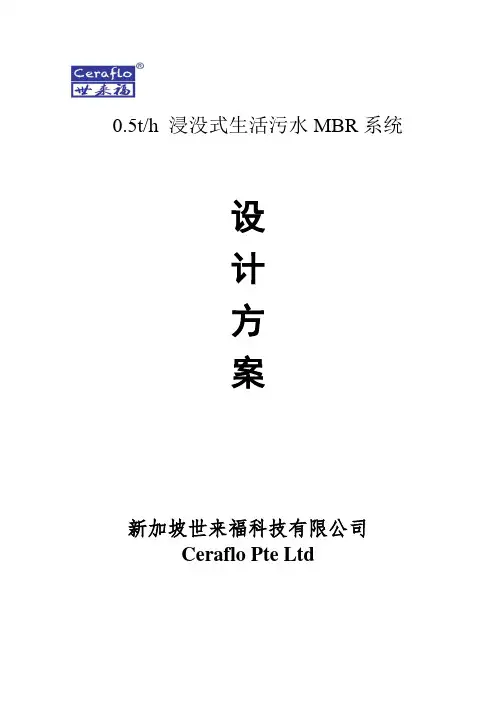 中空板式陶瓷膜0.5th生活污水MBR