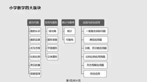 小学数学知识结构PPT课件