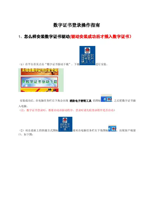 数字证书登录操作指南.doc